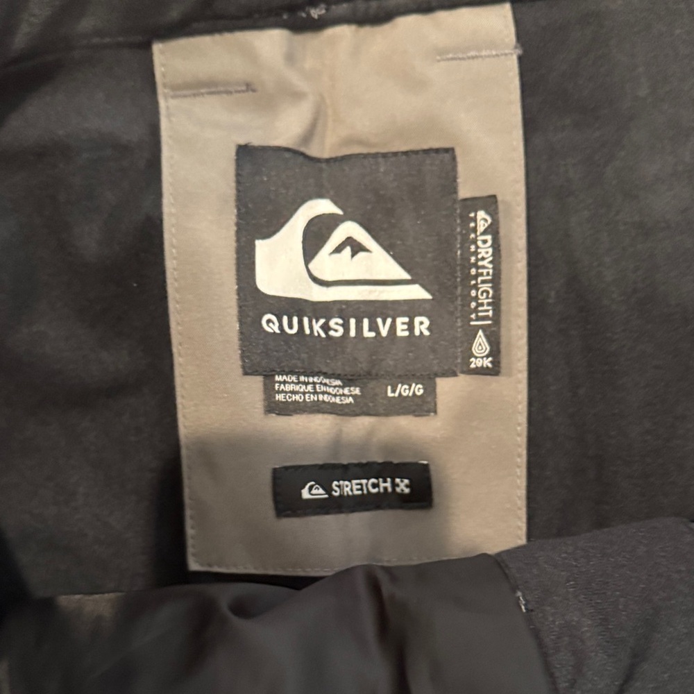 Quiksilver Men's Cargo Ski Pants in Gray - Picture 2 of 4